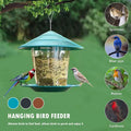Window Wild Bird Feeder House Transparent Plastic Bird Feeder Hanging Peanut Nut Feeding Station Garden Seed
Dispenser
