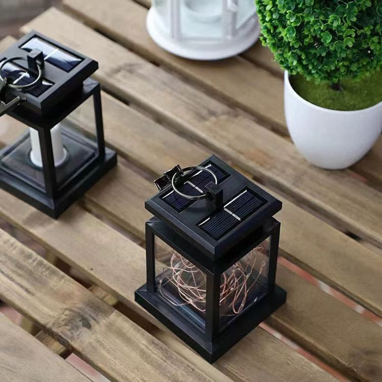 Solar Palace Lantern Hanging Candle Lamp Outdoor Solar Lights Decor Item for Lawn Landscape Patio Floor Yard Garden Atmospheric