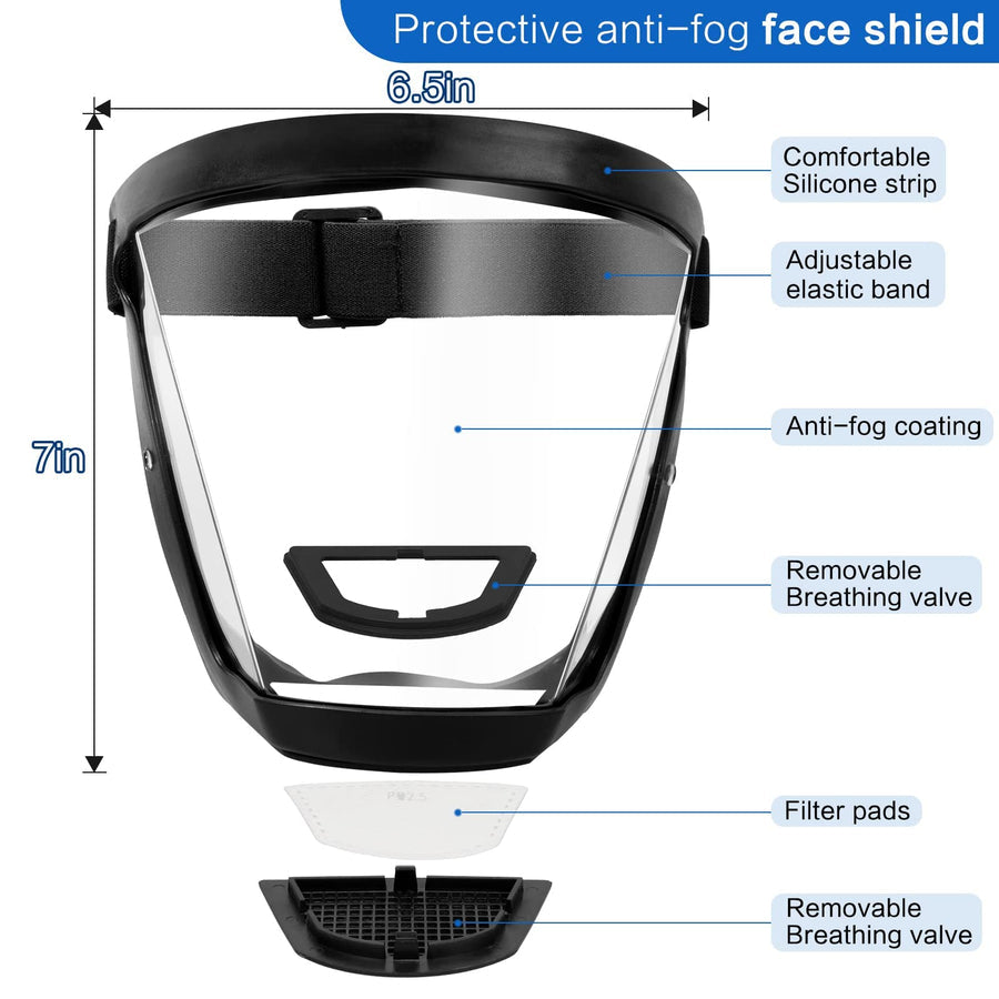 Super Protective Anti-fog Face
Shield