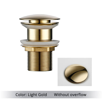 Polished Brass Bathroom Sink
Drains