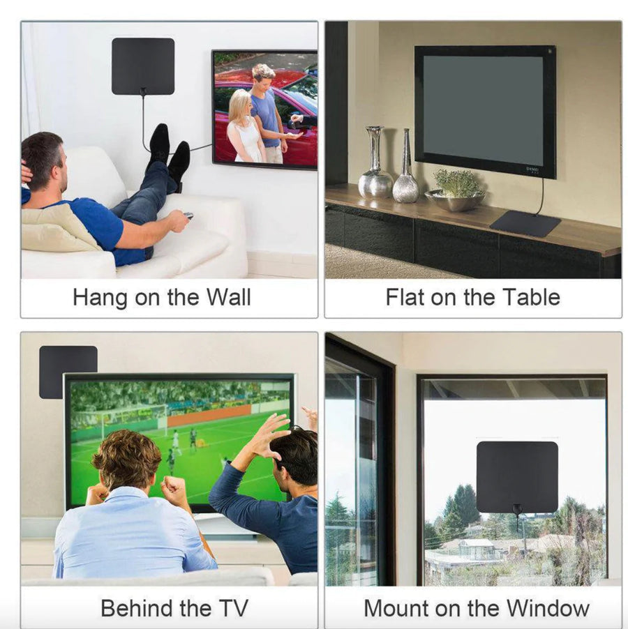 300 Miles Indoor Digital Amplified
HDTV Antenna W/ Signal