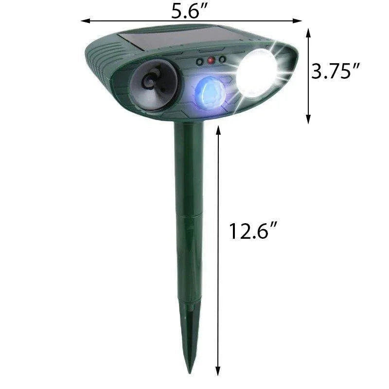 Ultrasonic Chipmunk Repeller -
Solar Powered - Get Rid of Chipmunks in 48 Hours