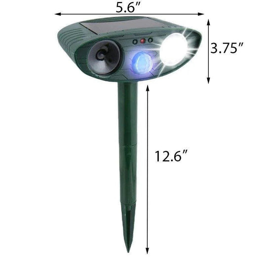 Ultrasonic Chipmunk Repeller -
Solar Powered - Get Rid of Chipmunks in 48 Hours