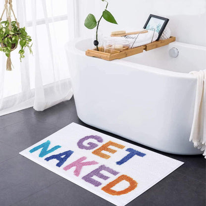 Get Naked Bath Mat - Soft tufted bathroom rug