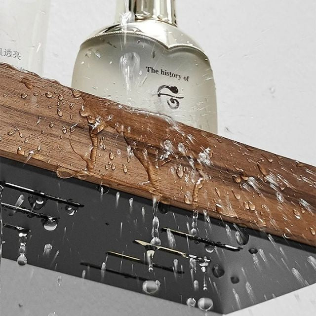 Solid Wood Bathroom Organizer
Shelves Without Drilling