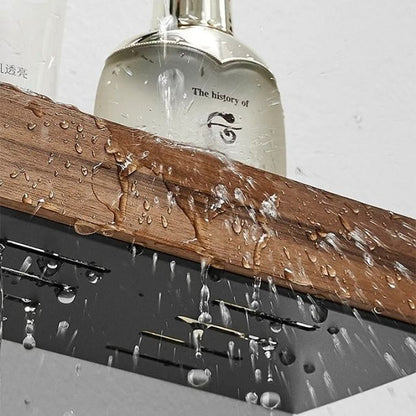 Solid Wood Bathroom Organizer
Shelves Without Drilling