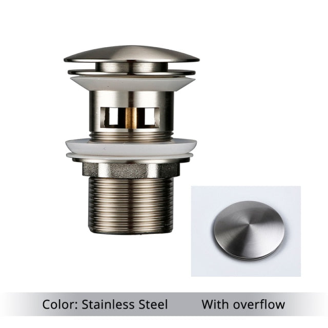 Polished Brass Bathroom Sink
Drains