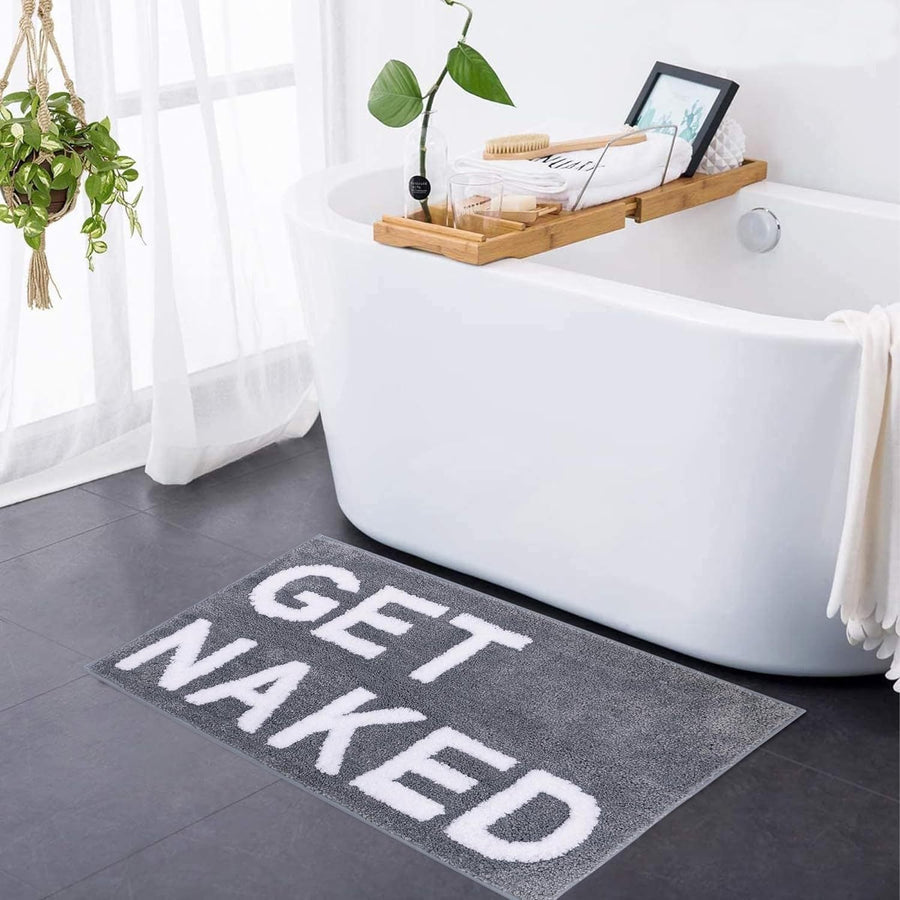 Get Naked Bath Mat - Soft tufted bathroom rug