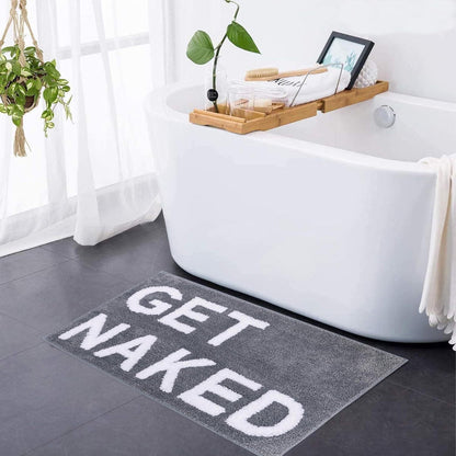 Get Naked Bath Mat - Soft tufted bathroom rug