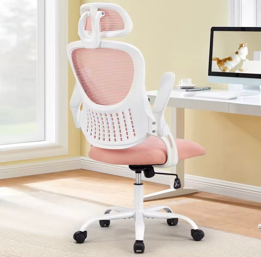 JHK Mesh Ergonomic Office Computer Desk Chair Flip-up Arms Adjustable Headrests Comfortable Lumbar Support For Home Office Gaming Chair