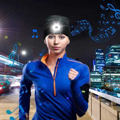 Bluetooth Beanie Hat Light
Wireless Headphones