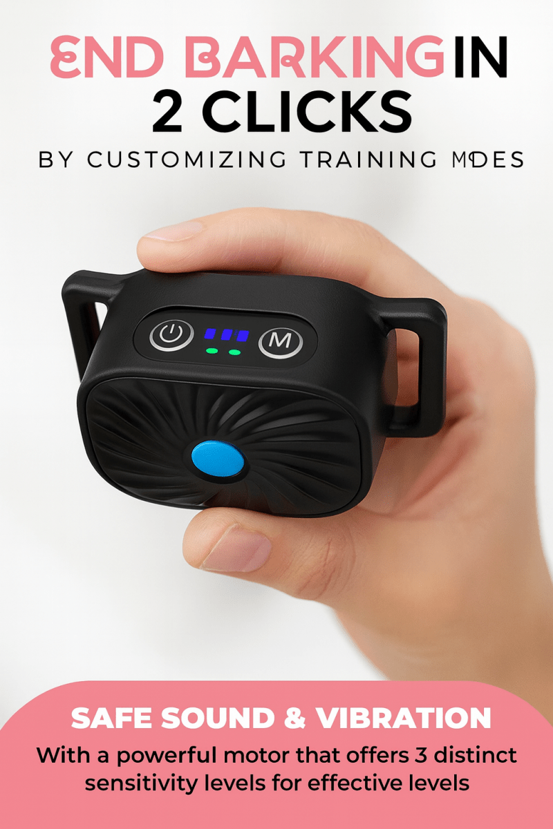BarkLess Nano - Gentle Anti-Bark Collar for Puppies & Small Dogs