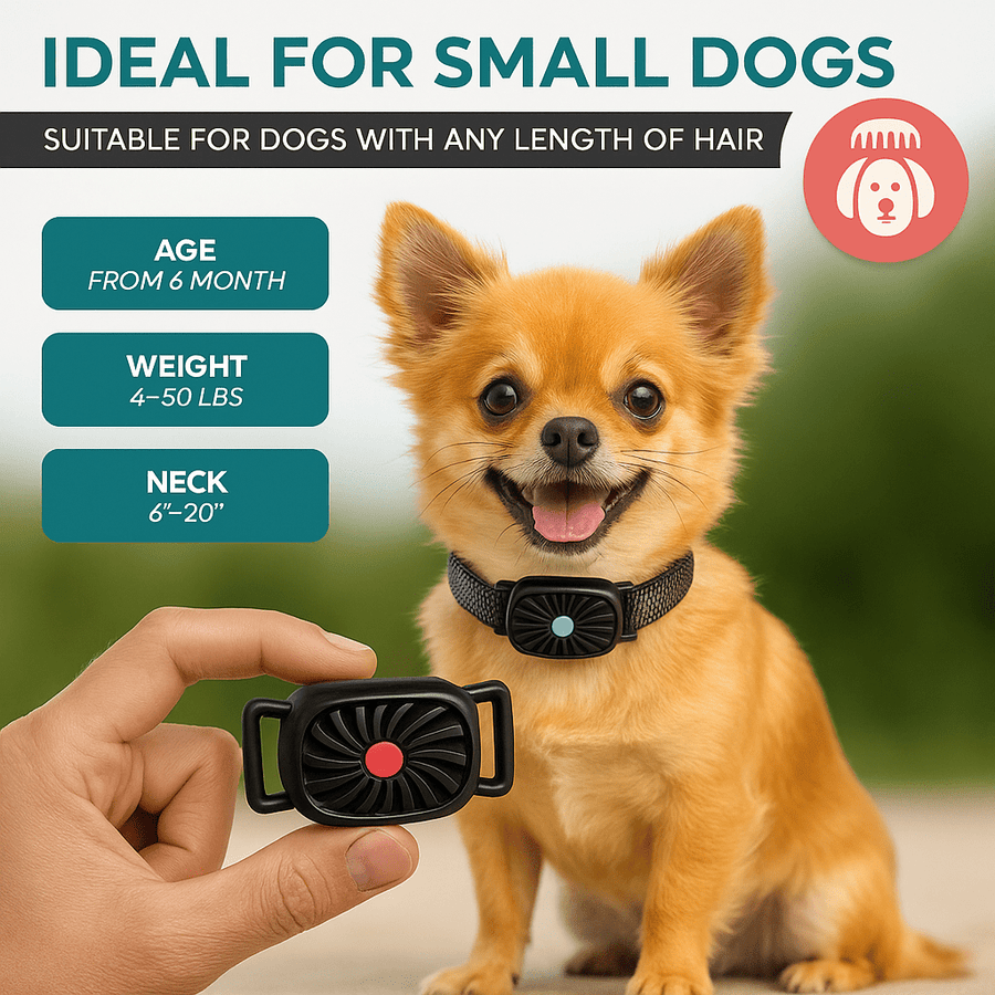 BarkLess Nano - Gentle Anti-Bark Collar for Puppies & Small Dogs