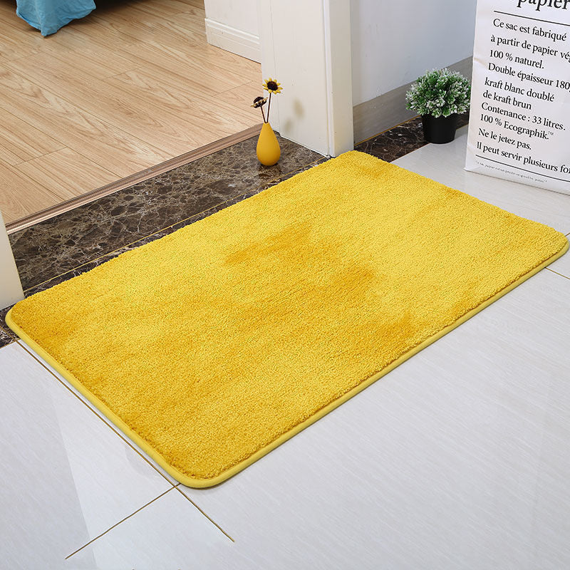 Feblilac Solid Color Tufted Bath Mat, Multiple Sizes Bath Mat, Pure NonSlip Bath Mat