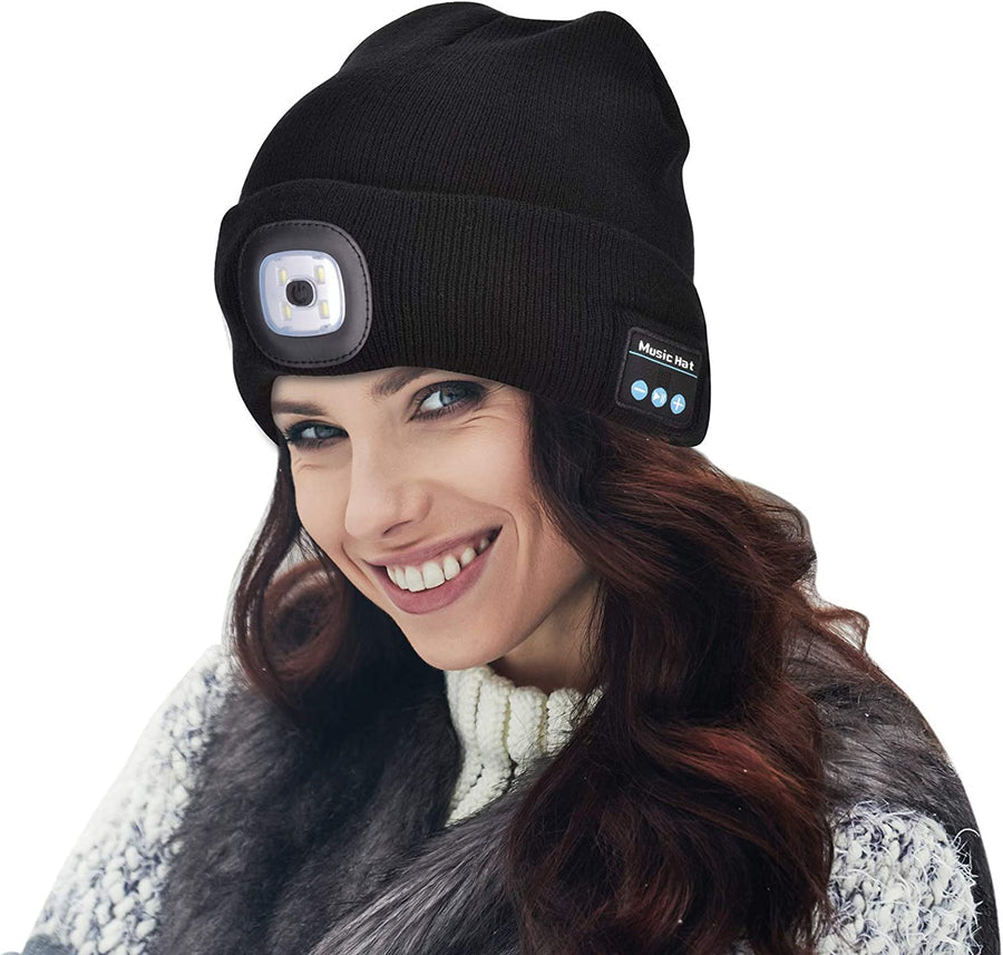 Bluetooth Beanie Hat Light
Wireless Headphones