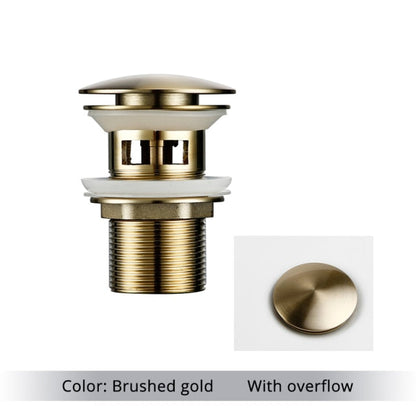 Polished Brass Bathroom Sink
Drains