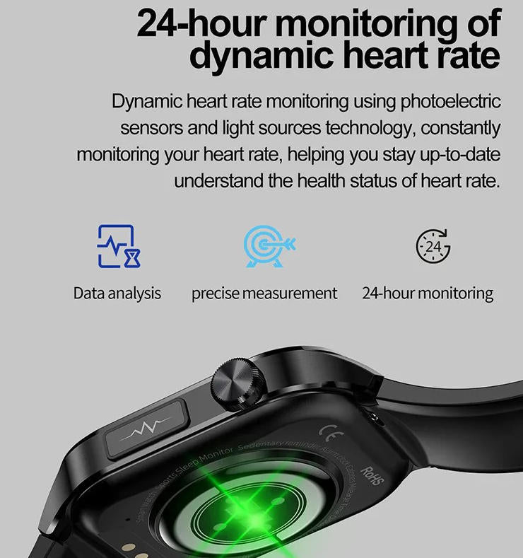 Smartwatch For Seniors Blood Pressure Sugar Health
Management