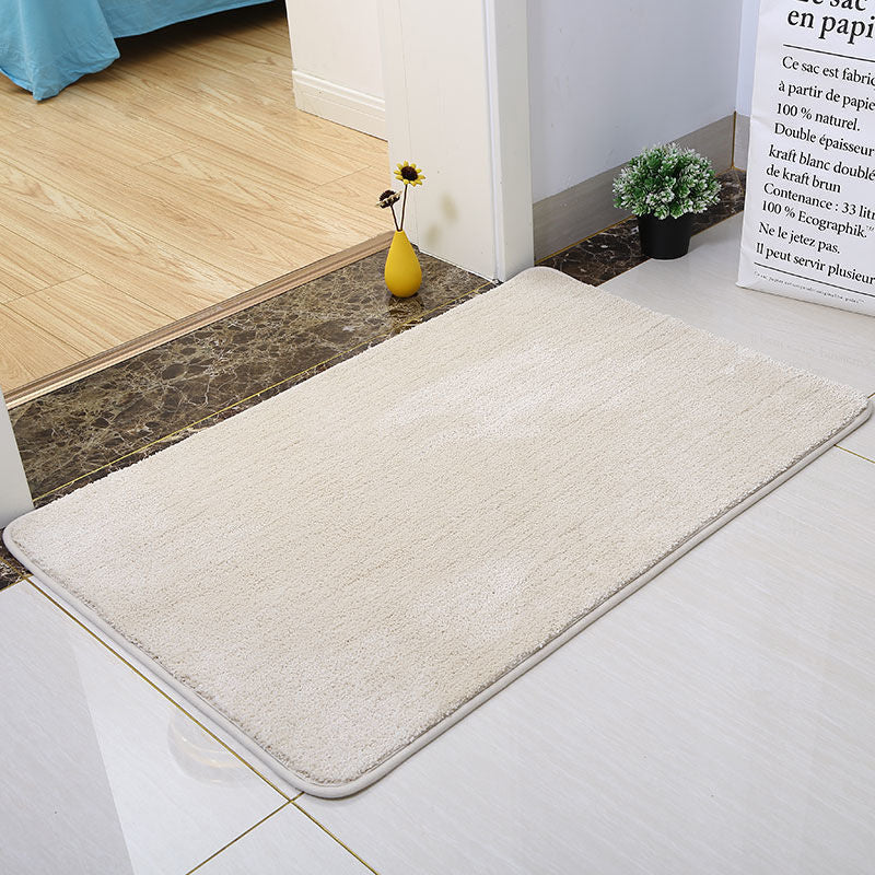 Feblilac Solid Color Tufted Bath Mat, Multiple Sizes Bath Mat, Pure NonSlip Bath Mat