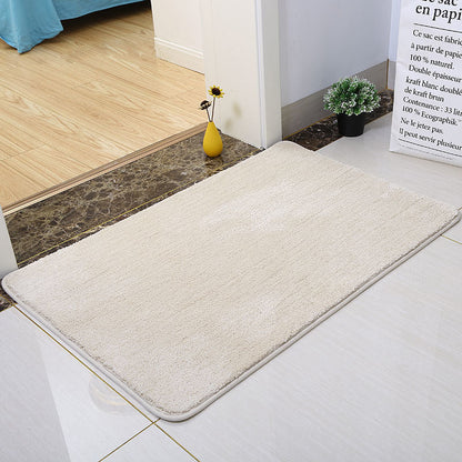Feblilac Solid Color Tufted Bath Mat, Multiple Sizes Bath Mat, Pure NonSlip Bath Mat