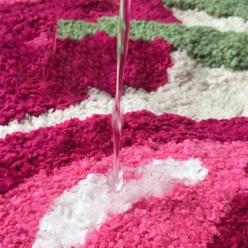 BowLift Cherry tufted bath mat