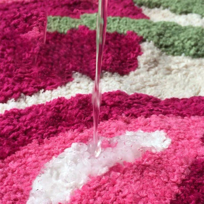BowLift Cherry tufted bath mat