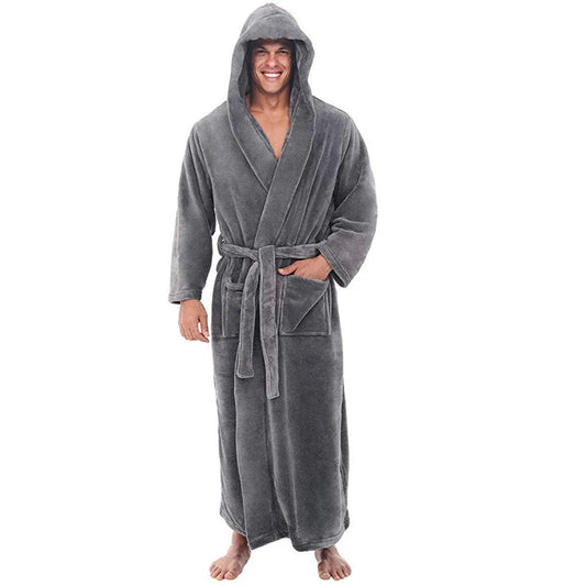 HoodedChill - Cozy Bathrobe for Men
