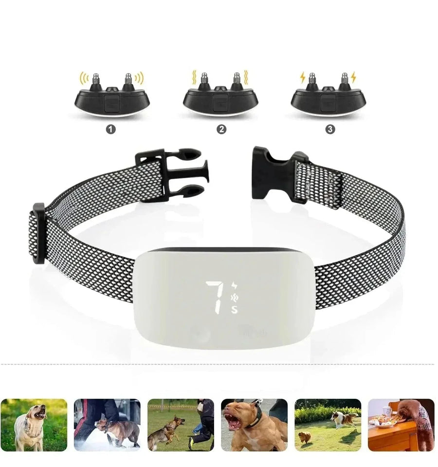 Automatic No-Bark Dog Collar - Rechargeable Waterproof Anti-Barking
Training Collar for AlÍ Breeds