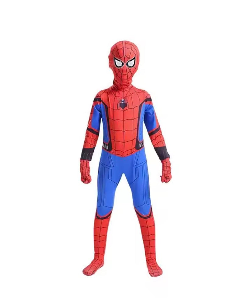 Halloween Kids Homecoming Peter costume Cosplay Zentai Bodysuit Party JumpSuit spider-Man