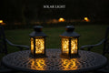 HOMEFISH Solar LED Outdoor Floor Lanterns Focus Panel Candle Lights Hanging Decor for Garden Balcony Terraza Birds Decoration